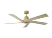 Visual Comfort Fan - 5ASPR56BBSWWO - 56"Ceiling Fan - Aspen 56 - Burnished Brass