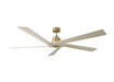 Visual Comfort Fan - 5ASPR70BBSWWO - 70"Ceiling Fan - Aspen 70 - Burnished Brass