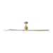 Visual Comfort Fan - 5ASPR70BBSWWO - 70"Ceiling Fan - Aspen 70 - Burnished Brass