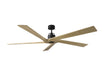 Visual Comfort Fan - 5ASPR70MBKNH - 70"Ceiling Fan - Aspen 70 - Midnight Black