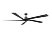 Visual Comfort Fan - 5ASPR84MBK - 84"Ceiling Fan - Aspen 84 - Midnight Black
