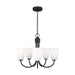 Generation Lighting - GLC1115MBK - Five Light Chandelier - Miles - Midnight Black