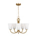 Generation Lighting - GLC1115SB - Five Light Chandelier - Miles - Satin Brass
