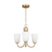 Generation Lighting - GLC1123SB - Three Light Chandelier - Miles - Satin Brass