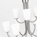 Generation Lighting - GLC1139BS - Nine Light Chandelier - Miles - Brushed Nickel