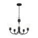 Generation Lighting - GLC1145MBK - Five Light Chandelier - Miles - Midnight Black