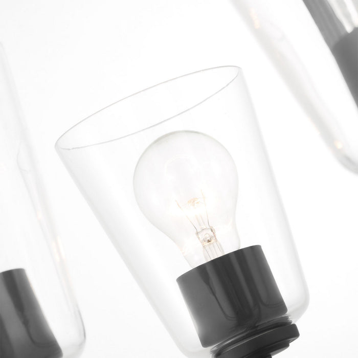 Generation Lighting - GLC1145MBK - Five Light Chandelier - Miles - Midnight Black