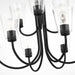 Generation Lighting - GLC1169MBK - Nine Light Chandelier - Miles - Midnight Black
