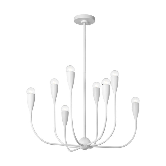 Generation Lighting - GLC1218MWT - Eight Light Chandelier - Maya - Matte White