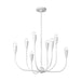 Generation Lighting - GLC1218MWT - Eight Light Chandelier - Maya - Matte White