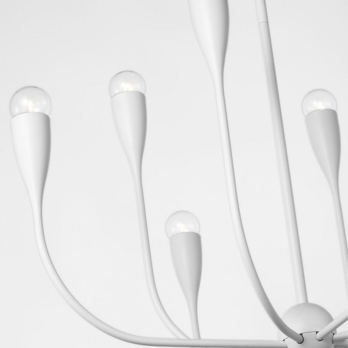Generation Lighting - GLC1218MWT - Eight Light Chandelier - Maya - Matte White