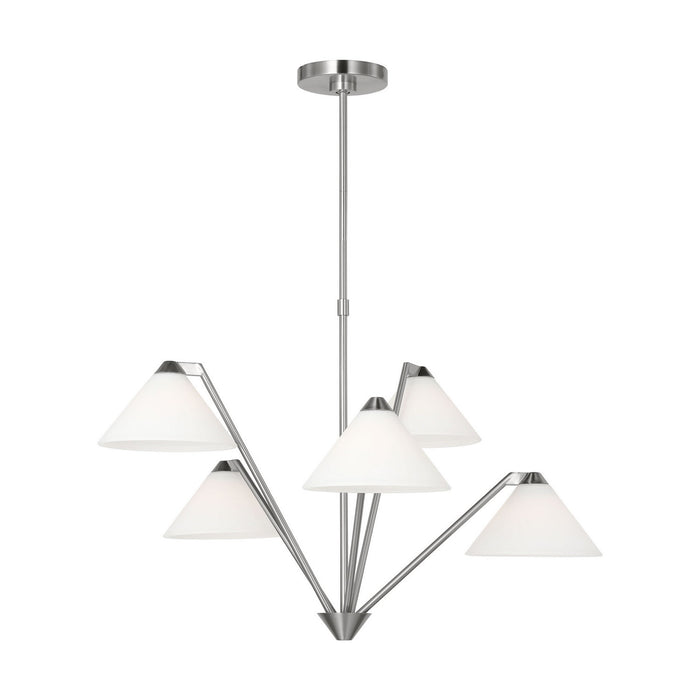Generation Lighting - GLC1255BS - Chandelier - Werley - Brushed Nickel