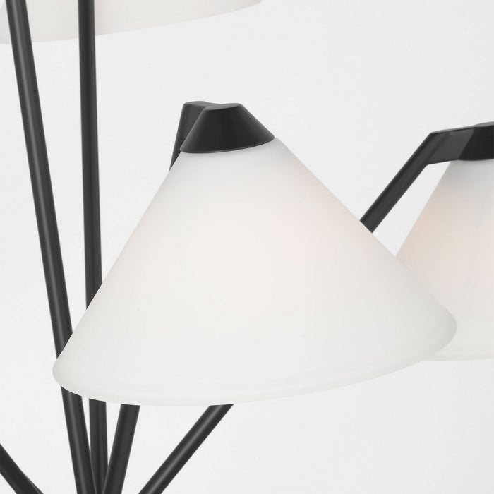 Generation Lighting - GLC1255MBK - Chandelier - Werley - Midnight Black