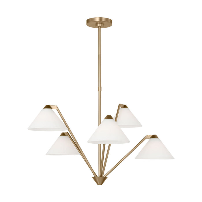 Generation Lighting - GLC1255SB - Chandelier - Werley - Satin Brass