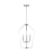 Generation Lighting - GLC1264BS - Four Light Chandelier - Kennan - Brushed Nickel