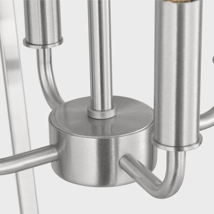 Generation Lighting - GLC1264BS - Four Light Chandelier - Kennan - Brushed Nickel