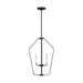 Generation Lighting - GLC1264MBK - Four Light Chandelier - Kennan - Midnight Black