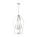 Generation Lighting - GLC1274BS - Four Light Chandelier - Kennan - Brushed Nickel