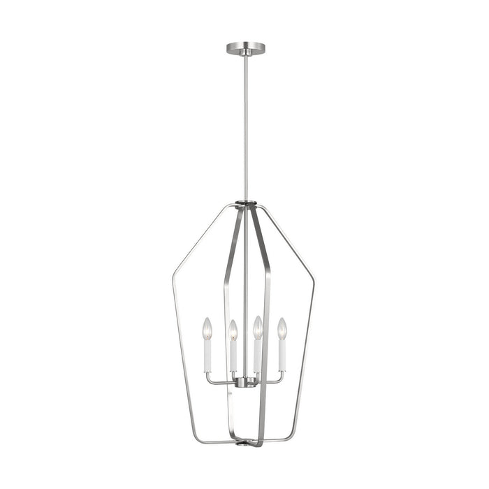 Generation Lighting - GLC1274BS - Four Light Chandelier - Kennan - Brushed Nickel