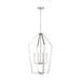 Generation Lighting - GLC1274BS - Four Light Chandelier - Kennan - Brushed Nickel