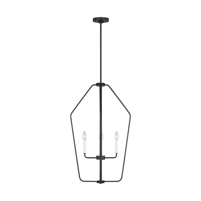 Generation Lighting - GLC1274MBK - Four Light Chandelier - Kennan - Midnight Black