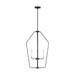 Generation Lighting - GLC1274MBK - Four Light Chandelier - Kennan - Midnight Black