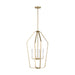 Generation Lighting - GLC1274SB - Four Light Chandelier - Kennan - Satin Brass