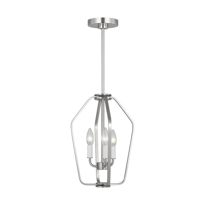 Generation Lighting - GLC1283BS - Three Light Chandelier - Kennan - Brushed Nickel