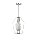 Generation Lighting - GLC1283BS - Three Light Chandelier - Kennan - Brushed Nickel