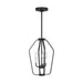 Generation Lighting - GLC1283MBK - Three Light Chandelier - Kennan - Midnight Black