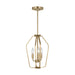 Generation Lighting - GLC1283SB - Three Light Chandelier - Kennan - Satin Brass