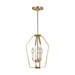 Generation Lighting - GLC1283SB - Three Light Chandelier - Kennan - Satin Brass