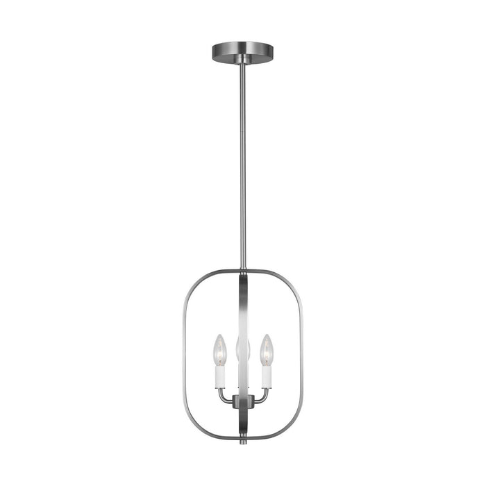 Generation Lighting - GLC1293BS - Three Light Chandelier - Loretto - Brushed Nickel