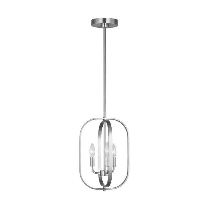 Generation Lighting - GLC1293BS - Three Light Chandelier - Loretto - Brushed Nickel