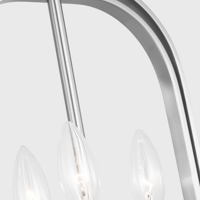 Generation Lighting - GLC1293BS - Three Light Chandelier - Loretto - Brushed Nickel