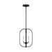 Generation Lighting - GLC1293MBK - Three Light Chandelier - Loretto - Midnight Black