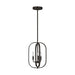 Generation Lighting - GLC1293MBK - Three Light Chandelier - Loretto - Midnight Black