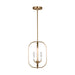 Generation Lighting - GLC1293SB - Three Light Chandelier - Loretto - Satin Brass