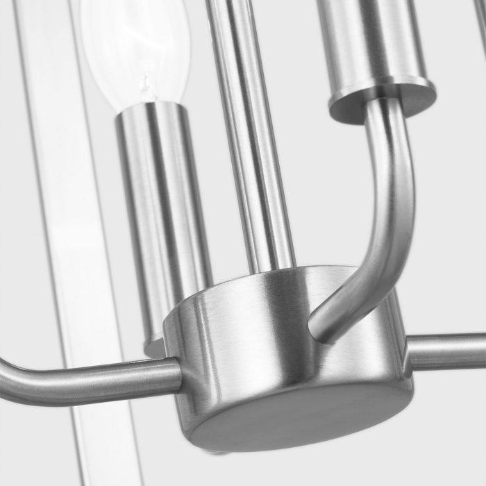 Generation Lighting - GLC1304BS - Four Light Chandelier - Loretto - Brushed Nickel