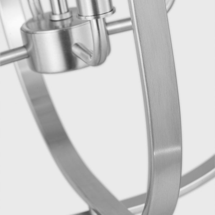 Generation Lighting - GLC1304BS - Four Light Chandelier - Loretto - Brushed Nickel