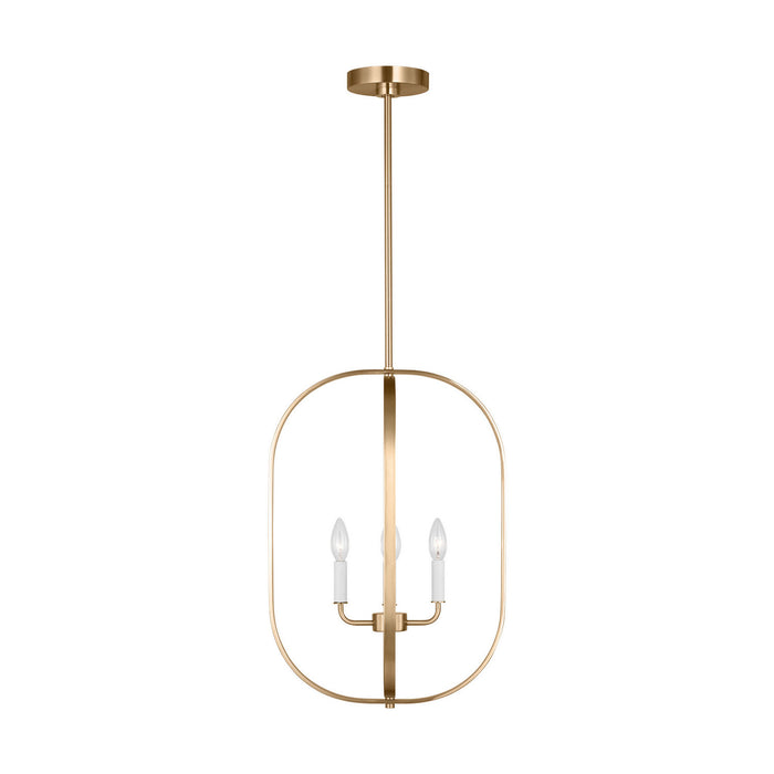 Generation Lighting - GLC1304SB - Four Light Chandelier - Loretto - Satin Brass