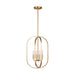 Generation Lighting - GLC1304SB - Four Light Chandelier - Loretto - Satin Brass