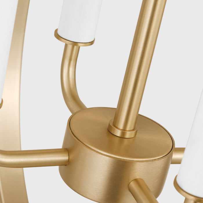 Generation Lighting - GLC1304SB - Four Light Chandelier - Loretto - Satin Brass