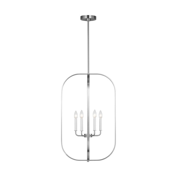 Generation Lighting - GLC1316BS - Six Light Chandelier - Loretto - Brushed Nickel