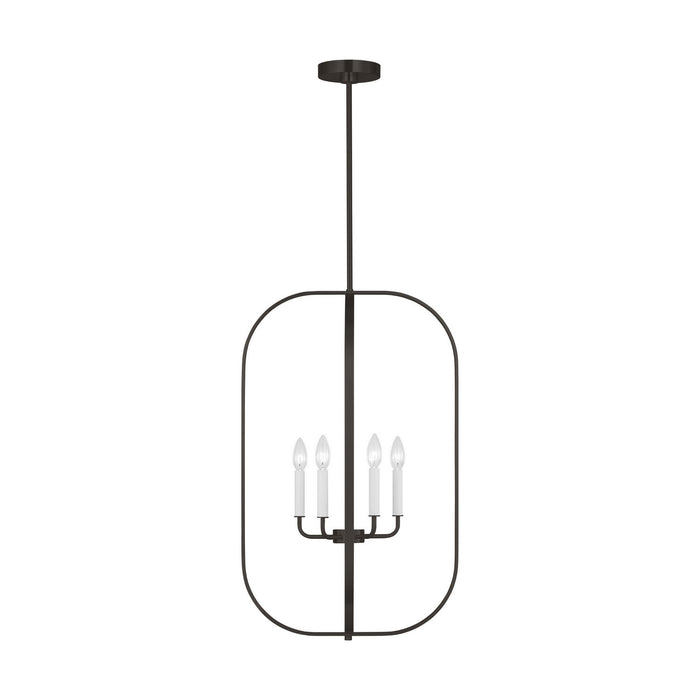 Generation Lighting - GLC1316MBK - Six Light Chandelier - Loretto - Midnight Black