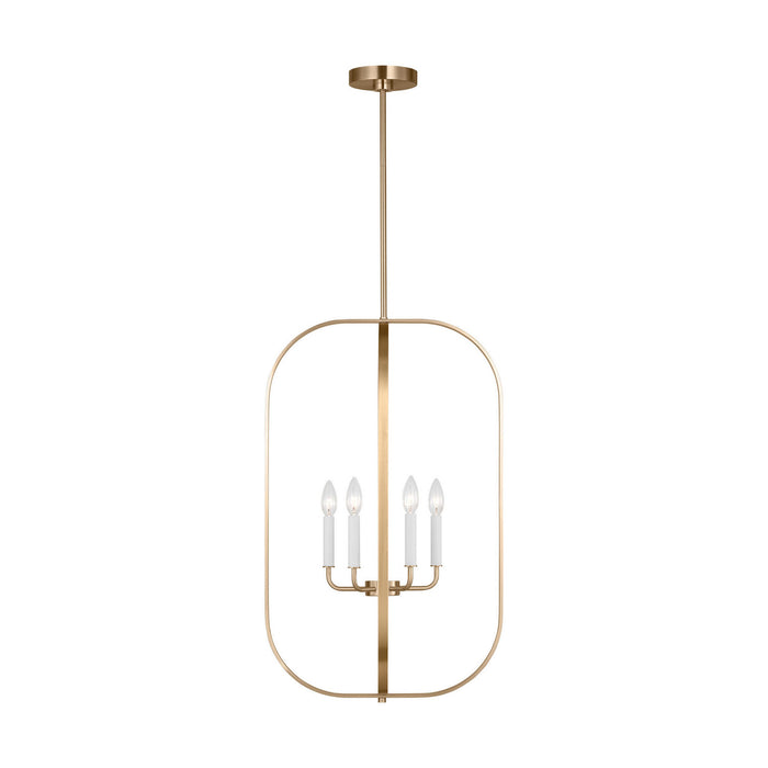 Generation Lighting - GLC1316SB - Six Light Chandelier - Loretto - Satin Brass