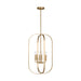 Generation Lighting - GLC1316SB - Six Light Chandelier - Loretto - Satin Brass