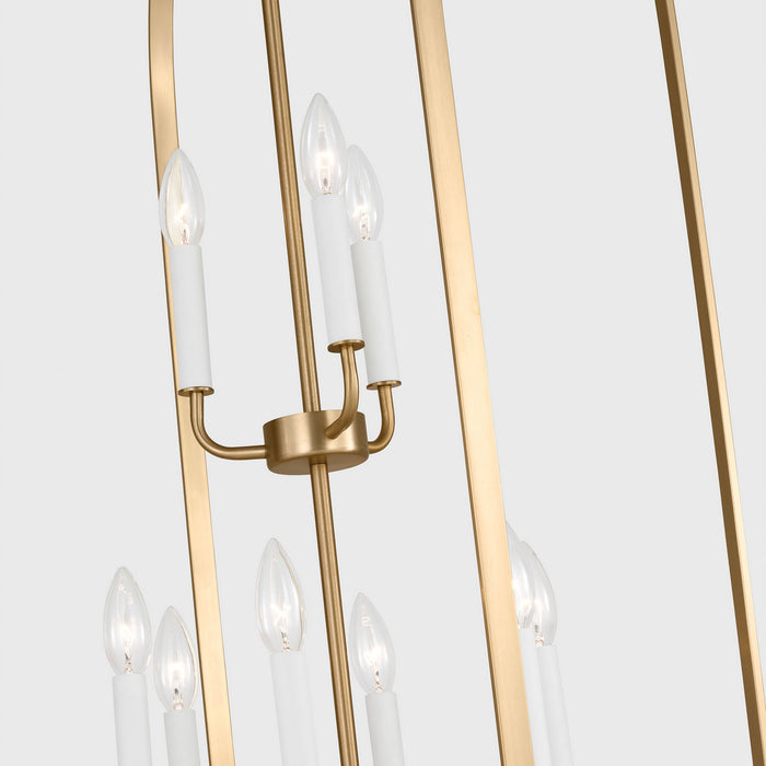 Generation Lighting - GLC1316SB - Six Light Chandelier - Loretto - Satin Brass