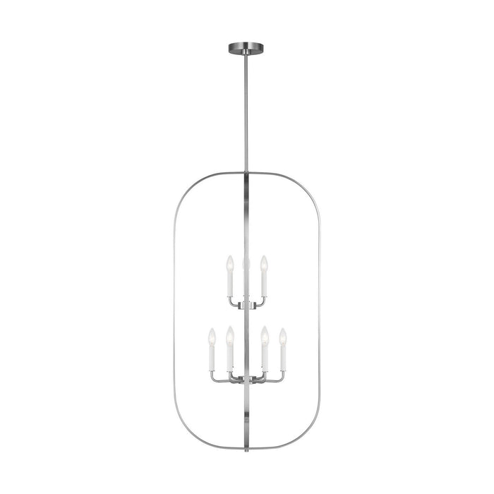 Generation Lighting - GLC1329BS - Nine Light Chandelier - Loretto - Brushed Nickel