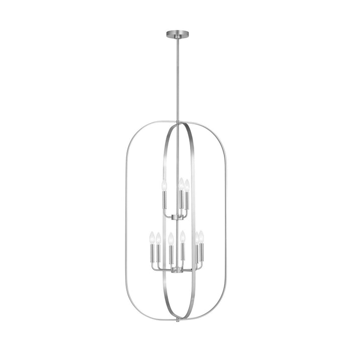 Generation Lighting - GLC1329BS - Nine Light Chandelier - Loretto - Brushed Nickel